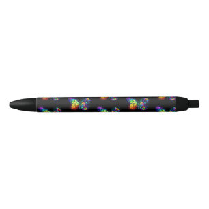 Rainbow flower butterfly pen