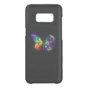 Rainbow flower butterfly uncommon samsung galaxy s8 case