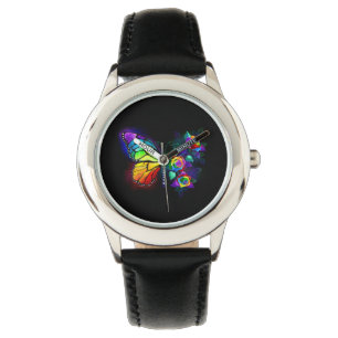 Rainbow flower butterfly watch