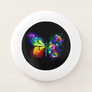 Rainbow flower butterfly Wham-O frisbee