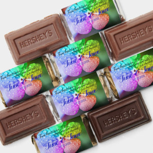 Rainbow flower candy favors- Hershey's Miniatures