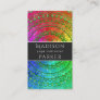 Rainbow Flower Mandala Business Card