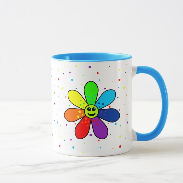 Rainbow Flower Mug (Right)