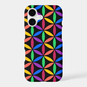 Rainbow Flower of Life Pattern iPhone 17 Case