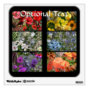 Rainbow Flower Photo Collage Wall Sticker