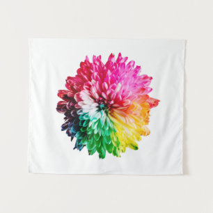 Rainbow Flower Photograph Wall Tapestry