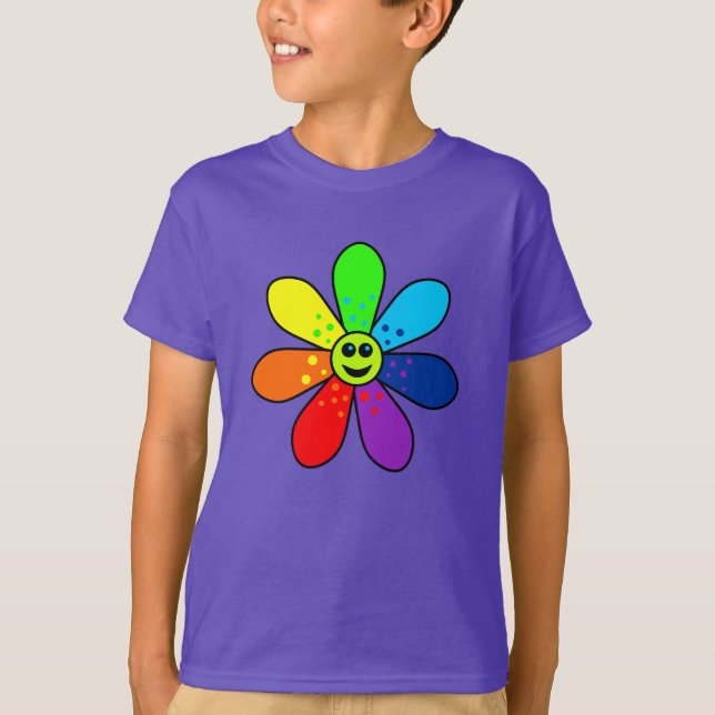 Rainbow Flower T-Shirt (Child) (Front)