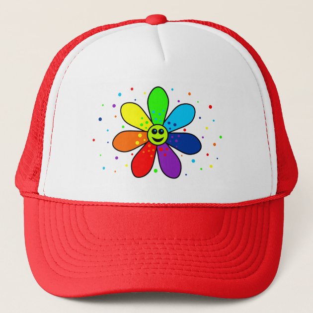 VEGASTORE Rainbow Flower Baseball Cap V2