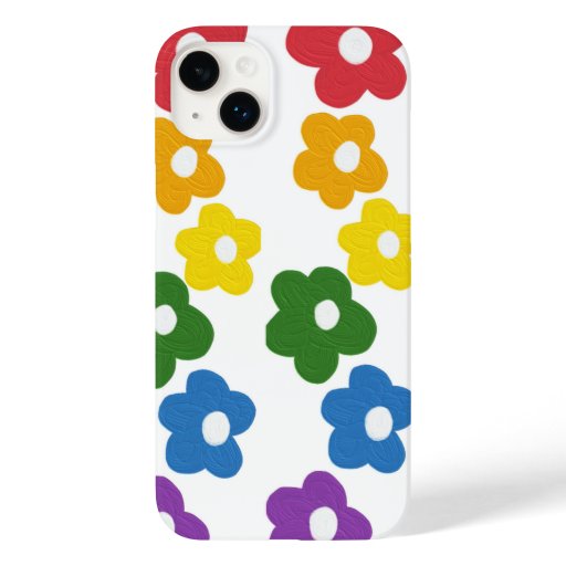 Rainbow flowers artwork  Case-Mate iPhone 14 plus case