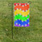 Rainbow & Flowers Garden Flag
