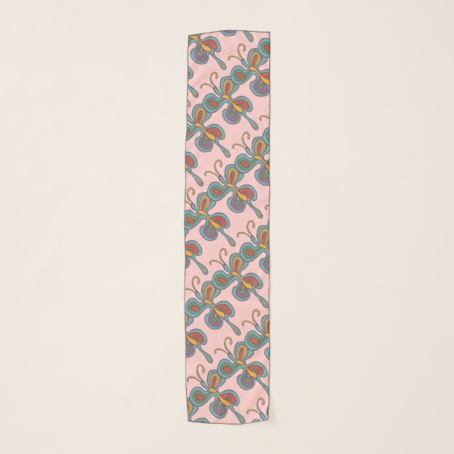 Rainbow Flutterfly Scarf (Front)