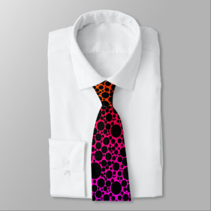 Rainbow Foam Black Neck Tie