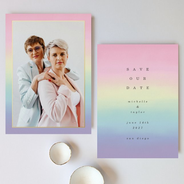 Rainbow Foil LGBTQ Invitation (Creator Uploaded)
