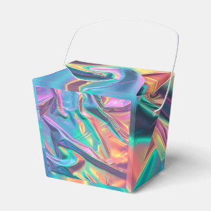 Rainbow Foil Look Favor Boxes