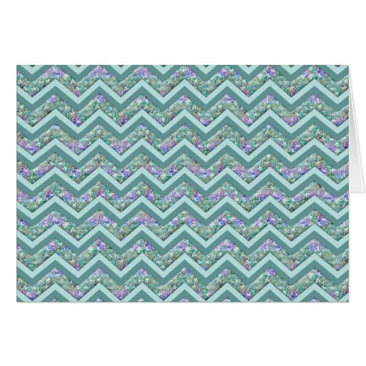 Rainbow Foil ZigZag Pattern Cards (Front Horizontal)