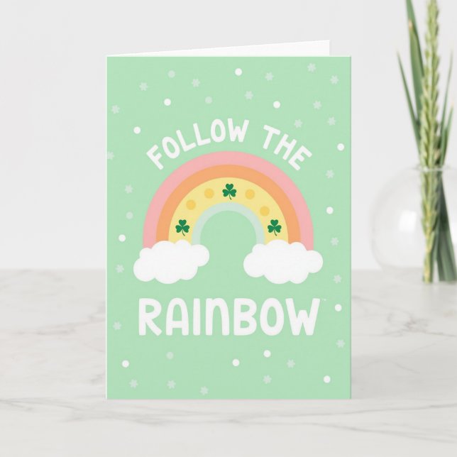 Rainbow Follow Luck Card (Front)