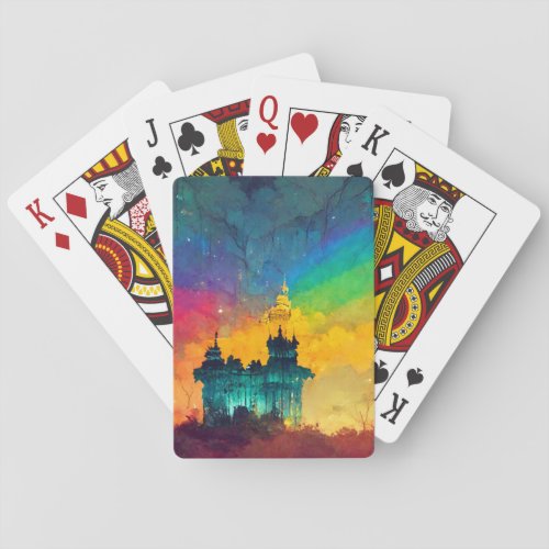 Rainbow Forest Bastion Playing Cards