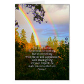 Rainbow Forest Christian Scripture Bible Verse Cards (Front)