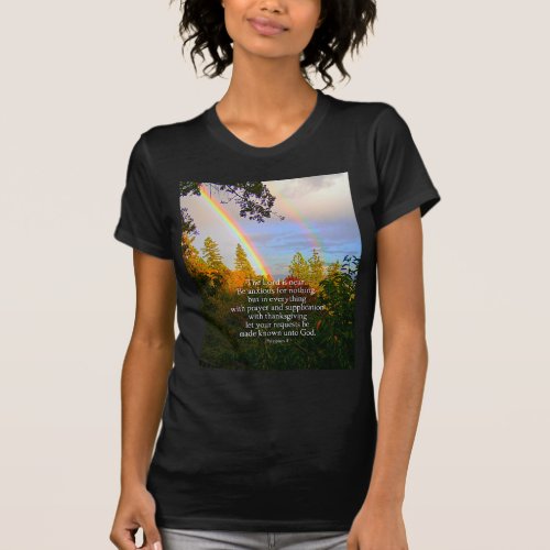 Rainbow Forest Christian Scripture Bible Verse T_Shirt