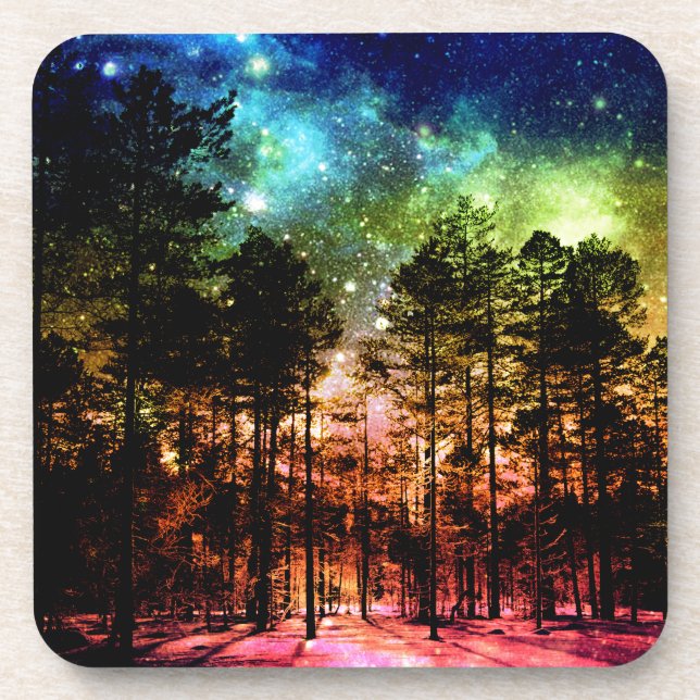Rainbow Forest Drink Coaster (Front)