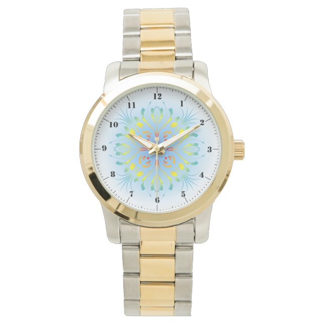 Rainbow Fountain Customizable Watch (Front)