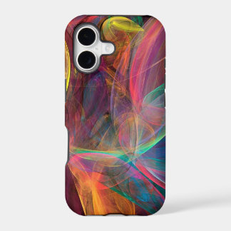 Rainbow Fractal Art iPhone 17 Case
