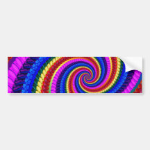 Rainbow Fractal Art Swirl Pattern
