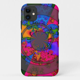 rainbow fractal iPhone 11 case