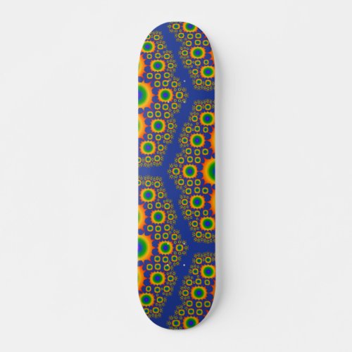 Rainbow Fractal Design Custom Skateboard