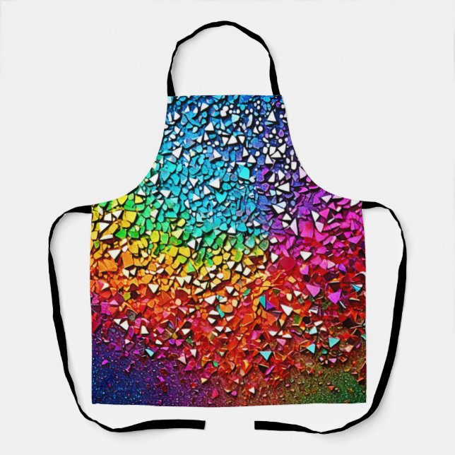 Rainbow Fragment Mosaic Apron (Front)