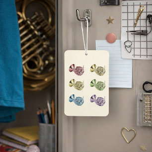 Rainbow French Horn Air Freshener