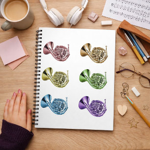 Rainbow French Horn Lineup Notebook