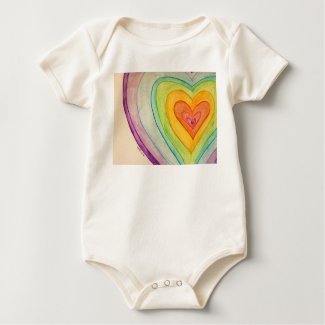 Rainbow Friendship Hearts Custom Love Art Shirts