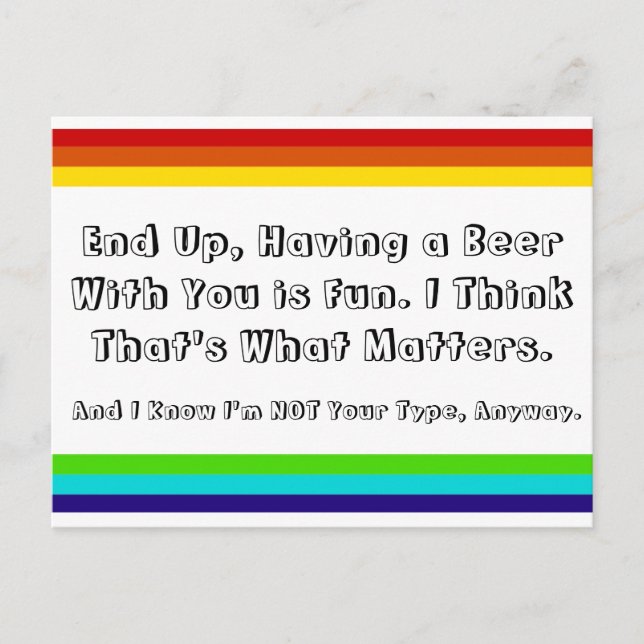 Rainbow Friendship postcard (Front)