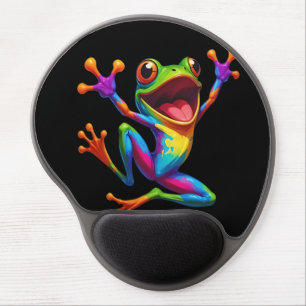 Rainbow Frog Gel Mouse Pad