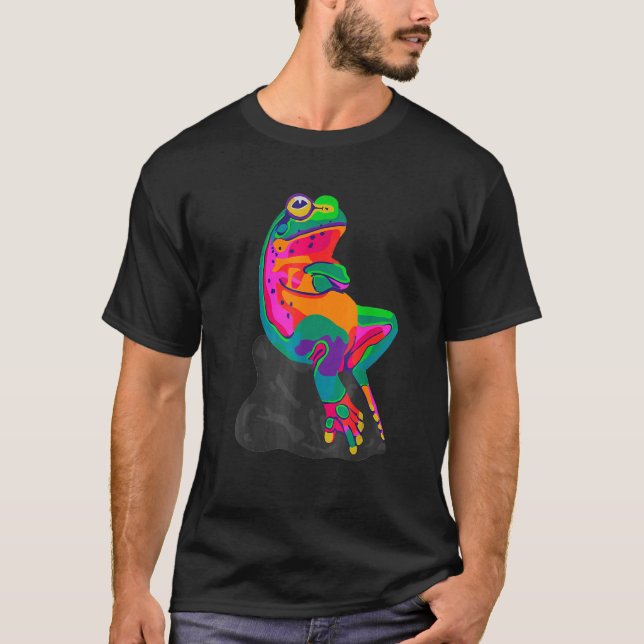Rainbow Frog Painting T-Shirt (Front)