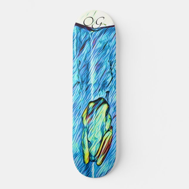 Rainbow Frog Skateboard (Front)