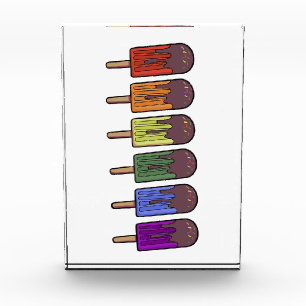 Rainbow Frozen pop Parade Acrylic Award
