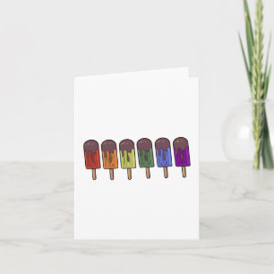 Rainbow Frozen pop Parade Invitation