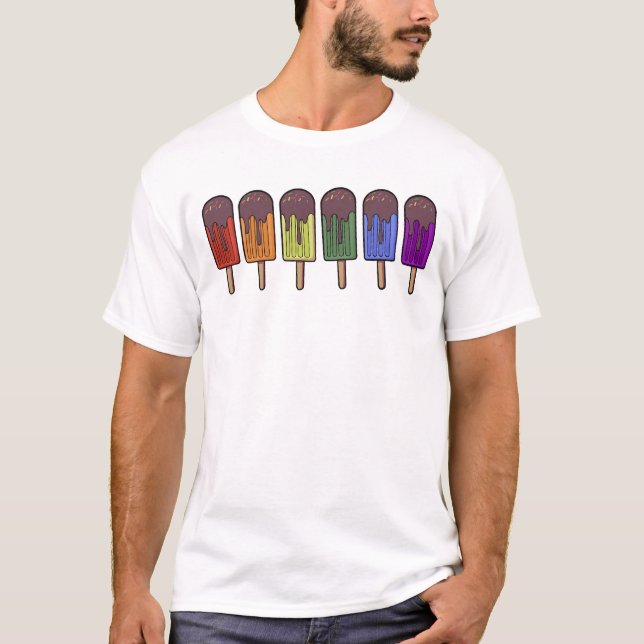 Rainbow Frozen pop Parade T-Shirt (Front)