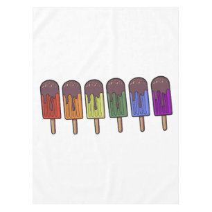 Rainbow Frozen pop Parade Tablecloth