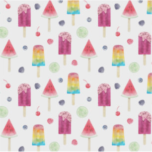 Rainbow frozen rainbow fruit juice pattern sticker
