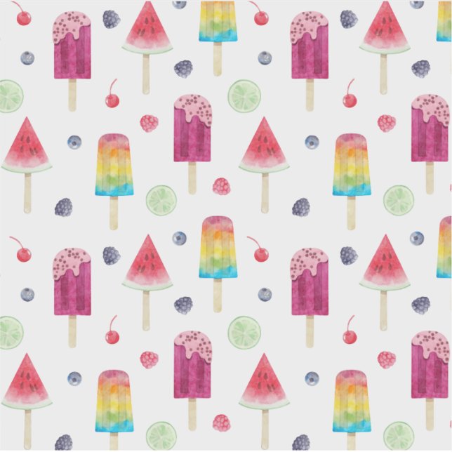 Rainbow frozen rainbow fruit juice pattern sticker (Front)