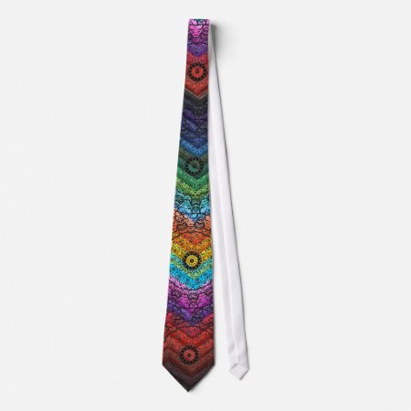 Rainbow Fun Wedding Groom Pattern Unique Original Tie