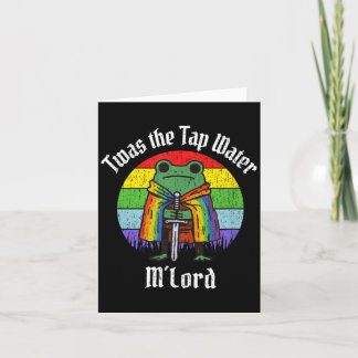 Rainbow Funny Frog Knight Twas The Tap Water Mlord Card