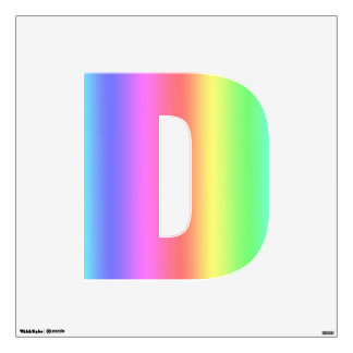 Letter D Wall Decals & Wall Stickers | Zazzle