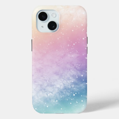 Rainbow Galaxy iPhone 15 Case