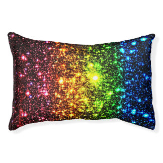 Rainbow Galaxy Dog Bed