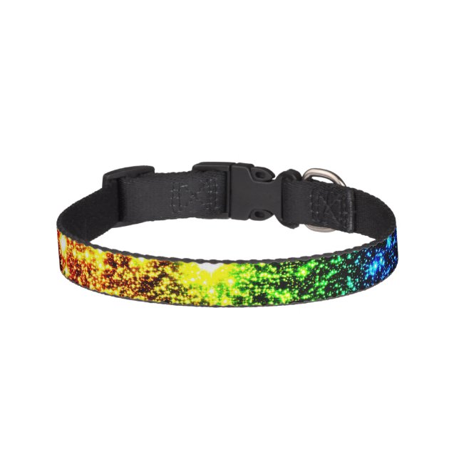 Rainbow Galaxy Dog Collar (Front)