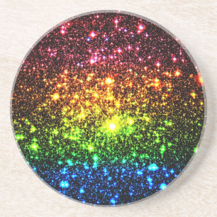 Rainbow Galaxy Drink Coaster
